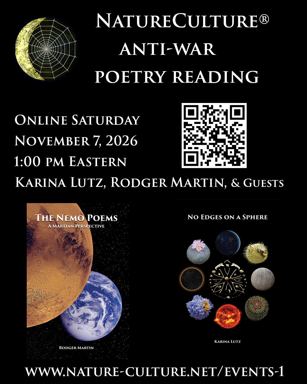 Anti-war Poetry Reading: No Edges on a Sphere